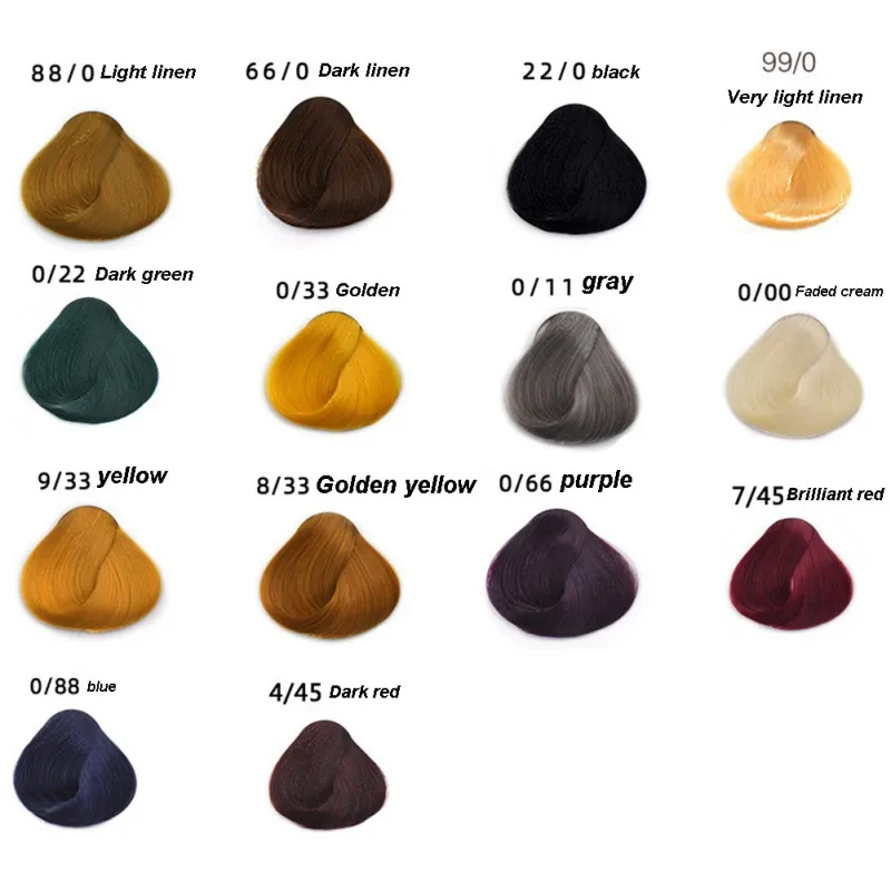Оптовая продажа цветная краска без запаха крем для окрашивания волос оттенок