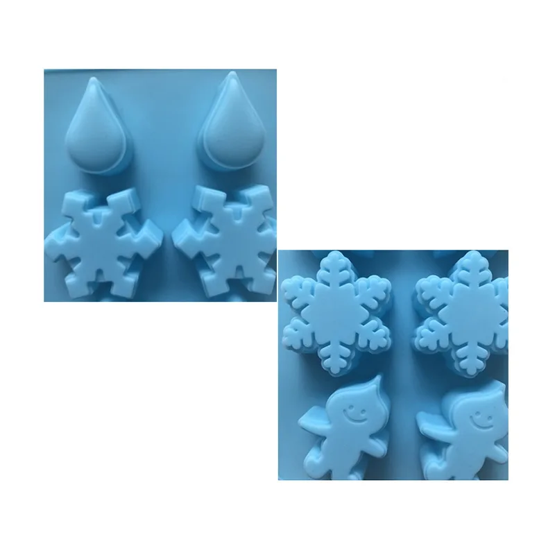 8 формами Рождественская серия силиконовая форма для выпечки прессформы