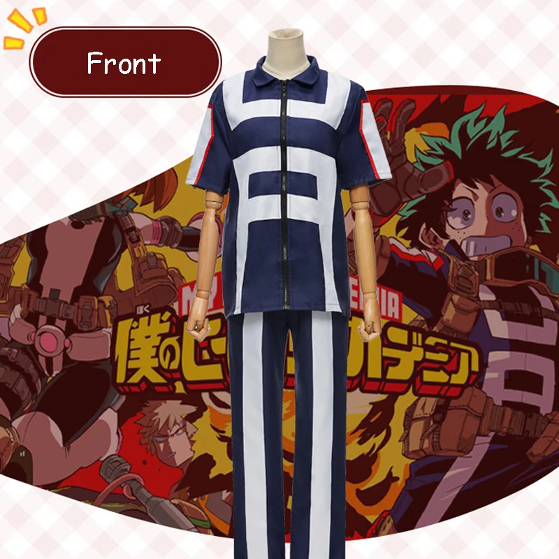 my hero academia boku no hero cosplay costume men women school uniform sport suit tshirt pants izuku midoriya todoroki shouto free global shipping