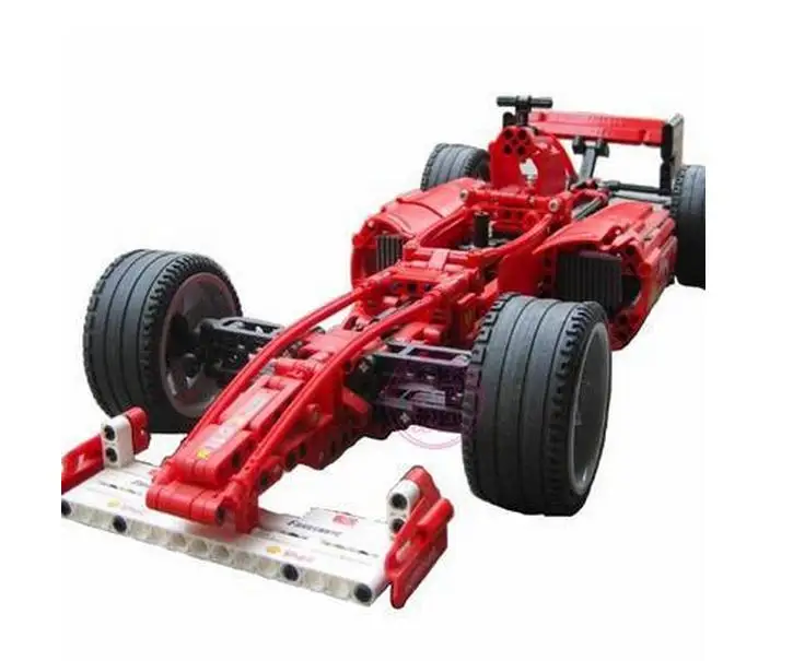 

Technic White & red City F1 Racing car Building Blocks Model Educational DIY Creator Expert Bricks Toys For Children