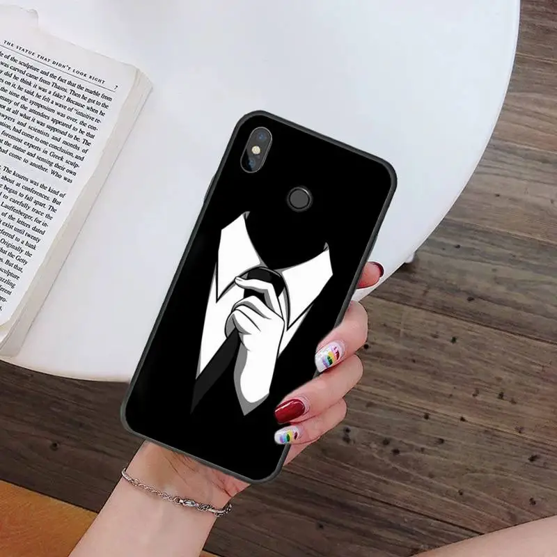 

Suit male lion shirt Phone Case For Xiaomi Redmi 7 9t 9se k20 mi8 max3 lite 9 note 8 9s 10 pro Soft Silicone Shell Cover Funda