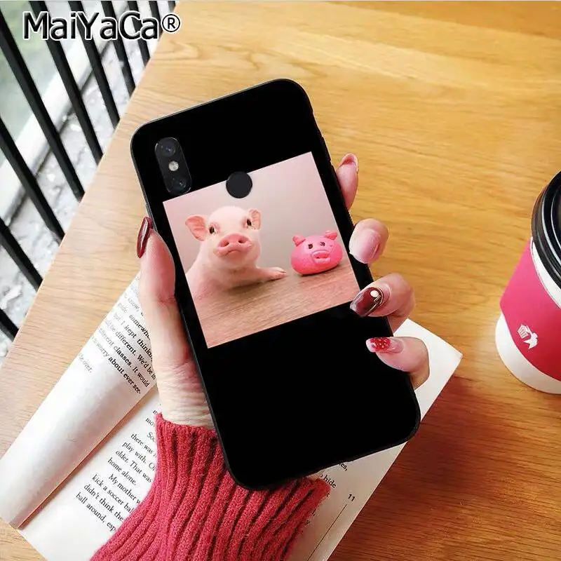 MaiYaCa Couples Cartoon Lovely Pink Pet Pig Coque Shell Phone Case for Xiaomi 8 9 se 5X Redmi 6pro 6A 4X 7 5plus note 5 | Мобильные