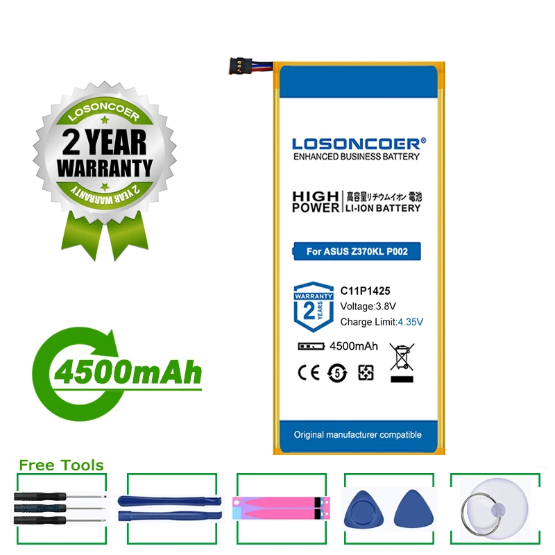 LOSONCOER Батарея Новый 4500 мА/ч C11P1425 C11P1425(9) ZenPad C 7 0 для ASUS Z370CG Z370KL P002 мобильный телефон
