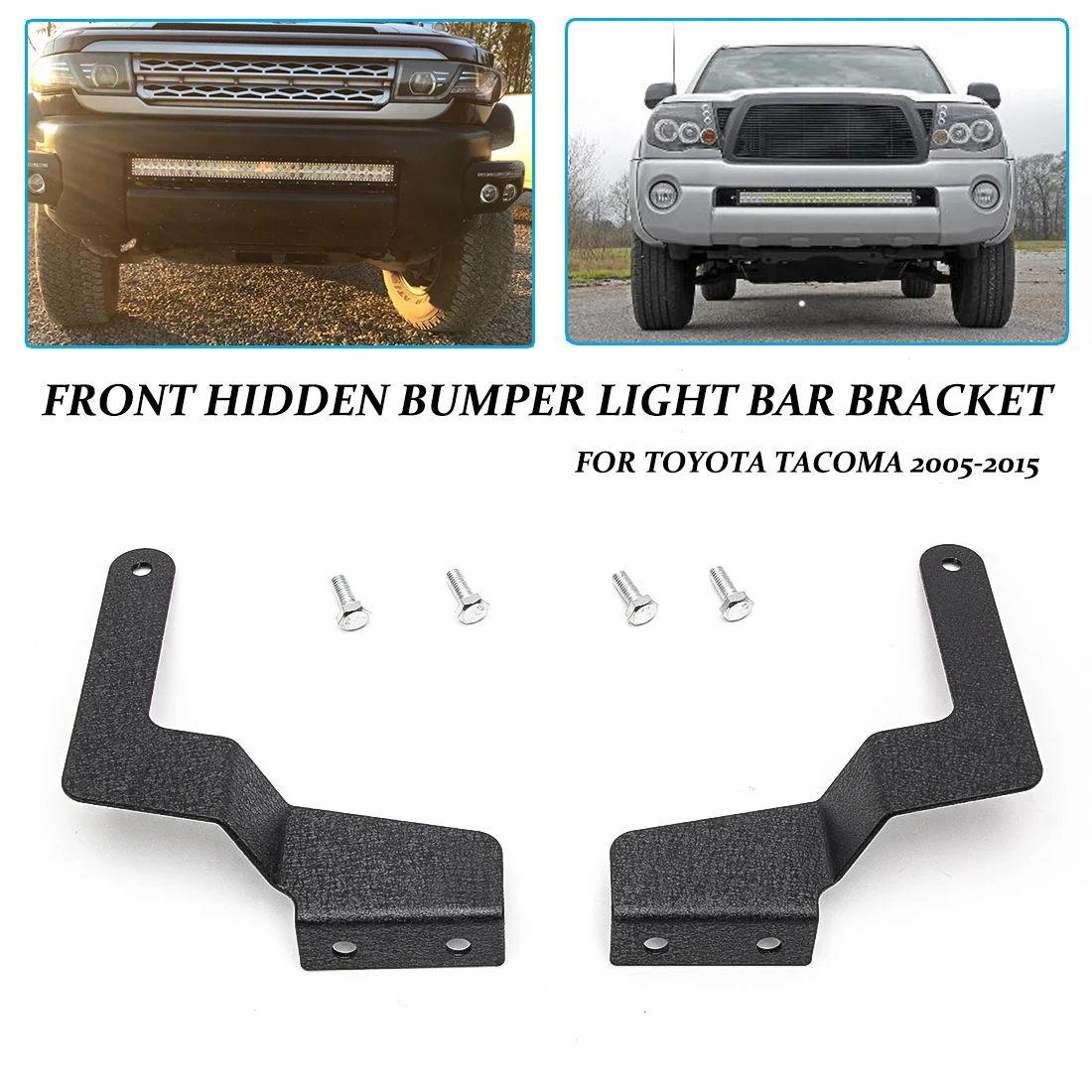 

2 PCS Black A-Pillar Steel Mounting Brackets for Tacoma 2005-2015 Tundra 2007-2013 Tundra 2014-2018