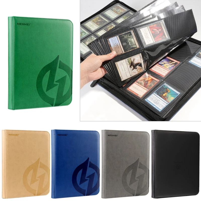 

360 Cards Capacity Pocket Cards Holder Binders Albums with Zipper for CCG MTG Drop Shipping
