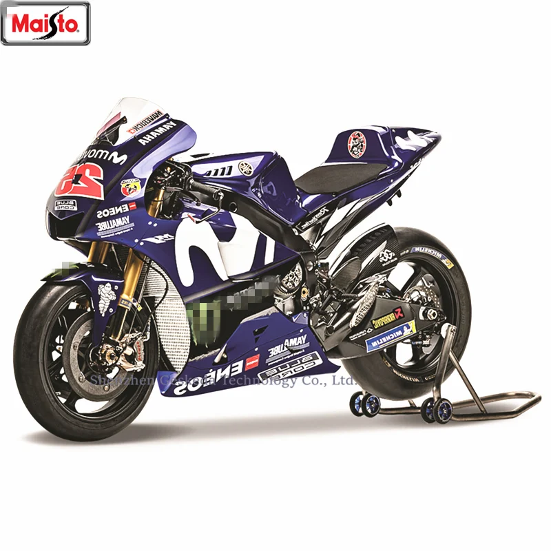 Авторизованная Модель гоночного мотоцикла Maisto 1:18 Rossi Honda GP из сплава модель