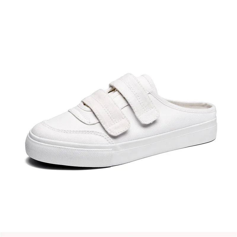 

2021 New canvas shoes women summer shoes women canvas shoes slip on loop hook solid colors student casual sneakers size 35-40