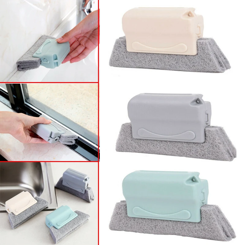 Креативная ручная Щетка Для Чистки Паза губка стеклоочиститель для окон и дверей