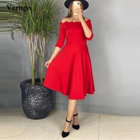 verngo red celebrity party dresses crystal spaghetti straps 23 long sleeves knee length prom dress simple mother bride dress