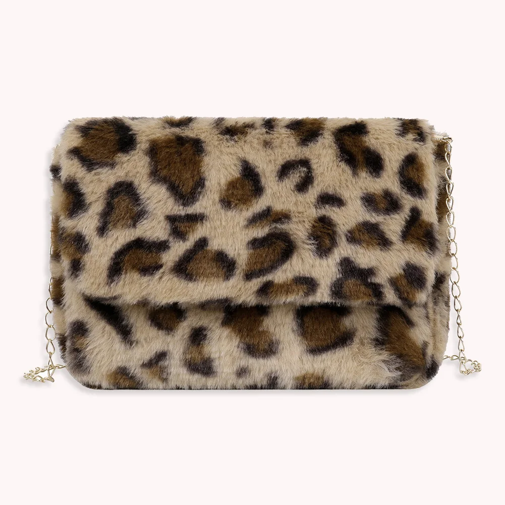 

Plush Animal Material Messenger Bag Original Design Tote Female Student Envelope Totes Shoulder Bags Shopping Handbag