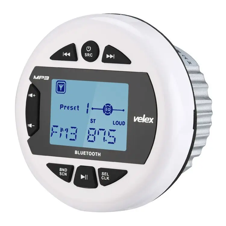 Водонепроницаемый морской цифровой медиа стерео ресивер с Bluetooth mp3 плеером AM FM