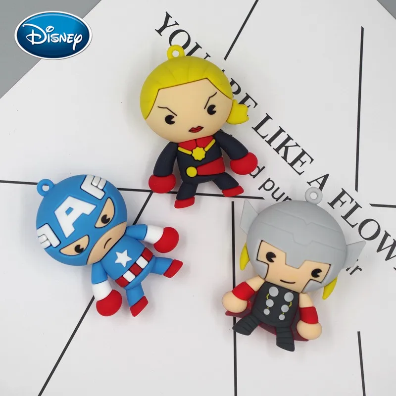 Кукла Disney Q Edition резиновая игрушка кукла Капитан Америка Тор Железный человек