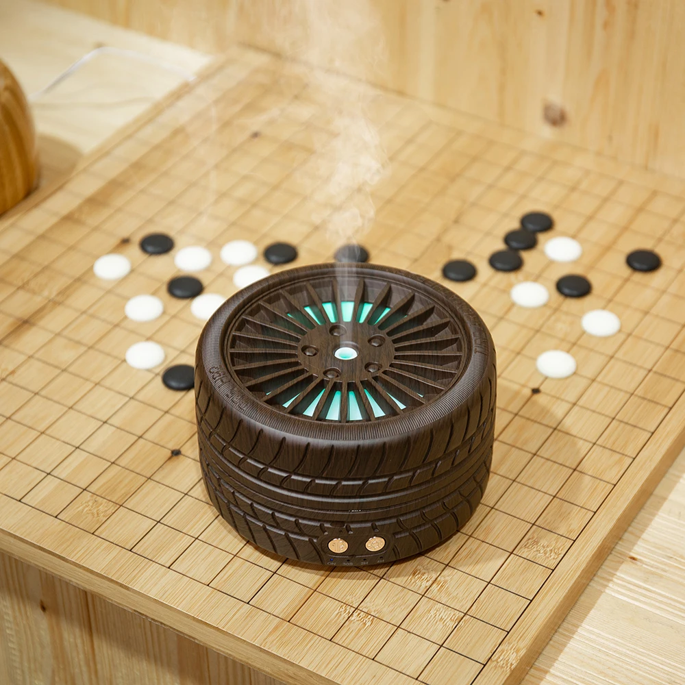 

Diffuser Aromatherapy 300ml tire ultrasonic wood grain aroma diffuser Household essential oil diffuser Car air purifier