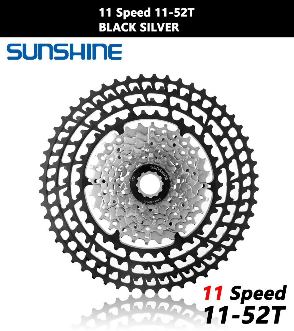 Солнечный велосипед кассета 11 12 скоростей MTB велосипед freewheel 11-50 T/11-52 T Сверхлегкий 360 г CNC Freewheel MTB части для HG