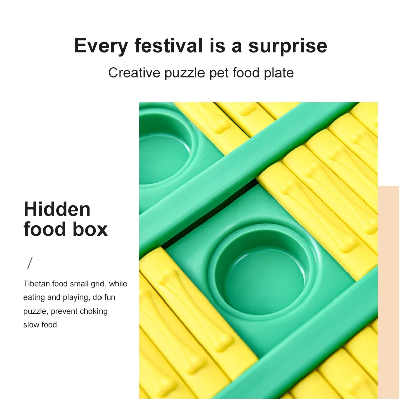 

1pc Dog Bowl Anti Choke Dog Feeding Food Bowls Puppy Slow Eating Dog Bowls Feeder Dish Dog Puzzle Toy Pet Supplies 2021 hot sale