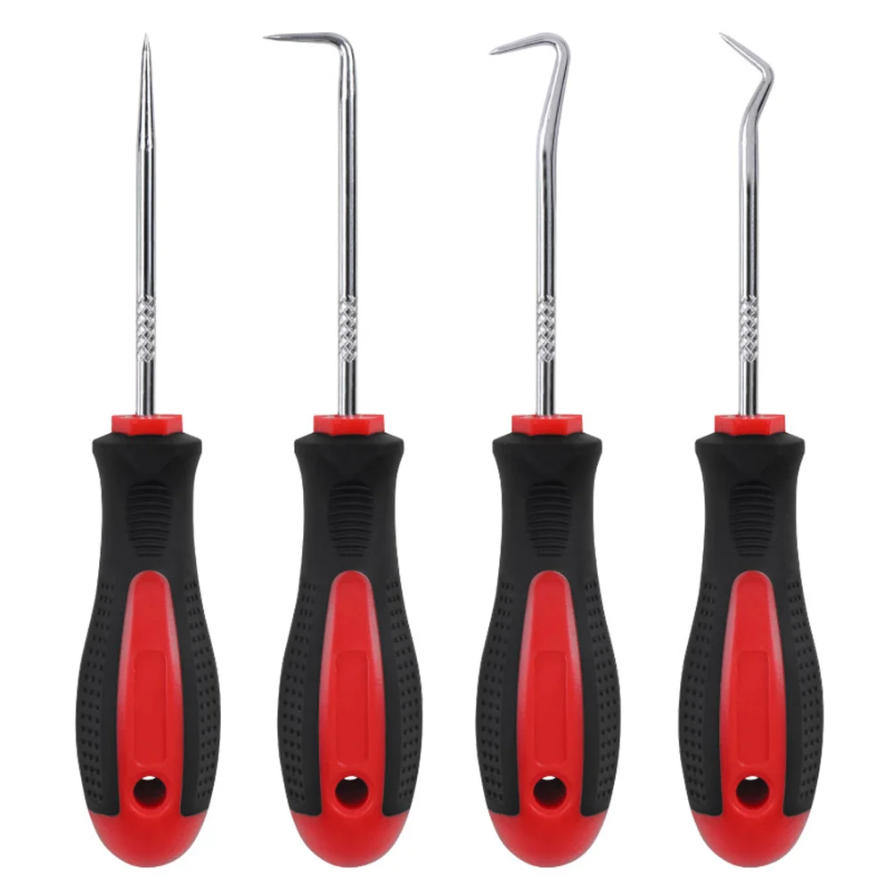 

4pcs Pick & Hook Set Gasket Scraper Removal Pry Pullers Garage Tool Full Angle Automotive Hand Tools 4*Pick & Hook Tools
