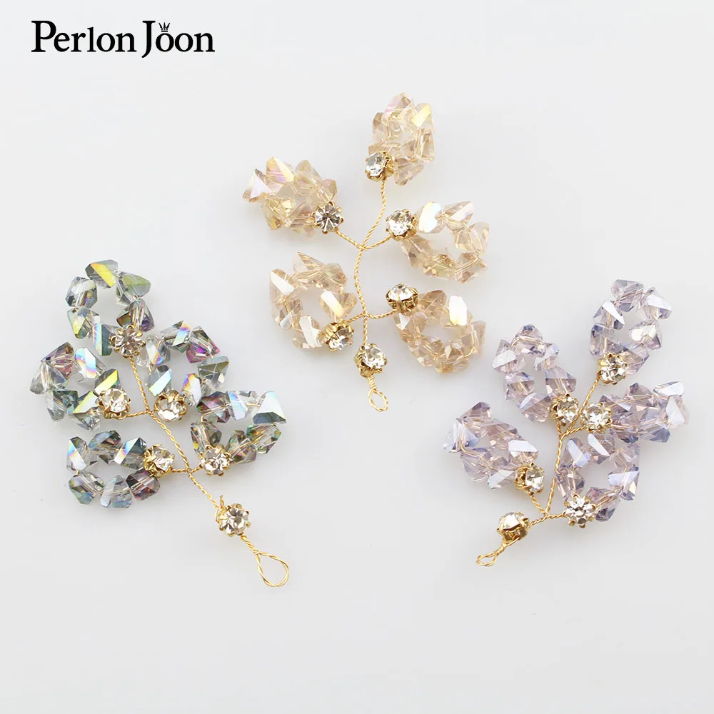 5PCS Crystal beaded handmade diy jewelry accessories fashion hair bow earrings brooch making SJ005 | Дом и сад