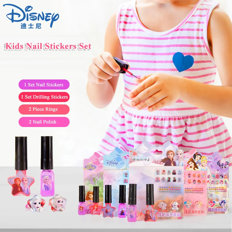 Стикеры для ногтей Disney Холодное сердце набор игрушек моющийся лак София пони