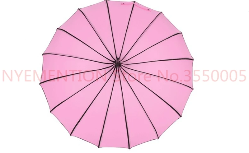 (50 шт./лот) креативный дизайн черно белый полосатый зонт для гольфа с длинной