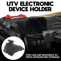 UTV Electronic Device Holder with Integrated Storage Smartphone Navigation Stand for Can Maverick Models 2017-2021
