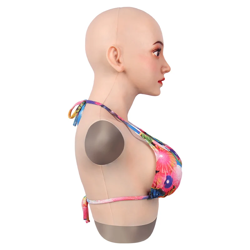 E чашки силикона Грудная форма реалистичной человеческое лицо для Хэллоуина