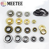 meetee 30sets 89 511 51618mm air eye buckle copper o ring hollow buttonhole for handbag clothing shoes deco crafts accessory