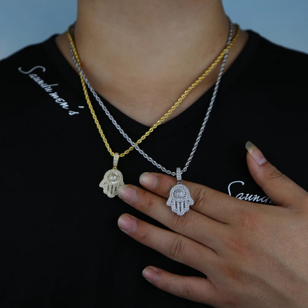 Цепочка с кубическим цирконием для мужчин и мальчиков ожерелье в стиле хип-хоп