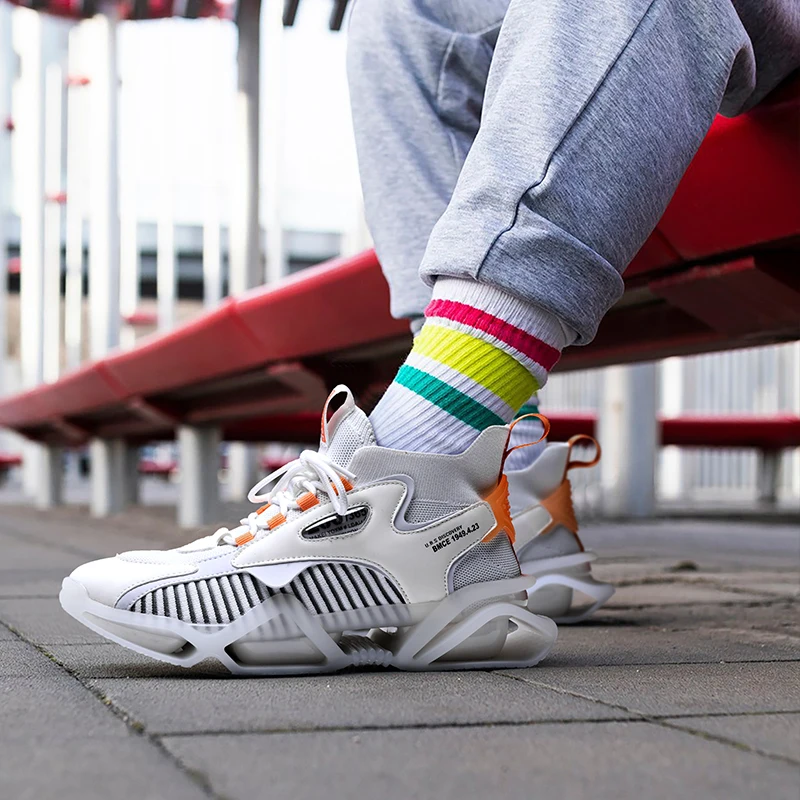 

New Arrivals Men Sneakers Breathable Running Shoes Trendy Antiskid Damping Sports Shoes Oudoor Training Jogging Shoes Zapatillas