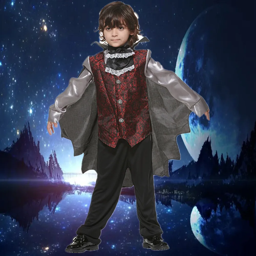 

Stage Performance Gentleman Vampire Child Costume Kindergarten Children Dress Up Party Dracula Role-playing Boys Cosplay