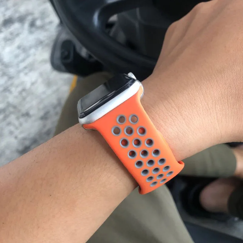 Мягкие часы ремешок для apple watch, ремешок 42 мм 44 браслет наручных часов iwatch, 4 заменить ремешок для часов аpple 4/3/2 40 мм 38 мм браслет ремешок для часов