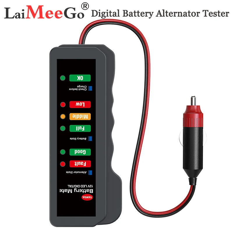Цифровой тестер генератора переменного тока 12 В 6 светодиодов |