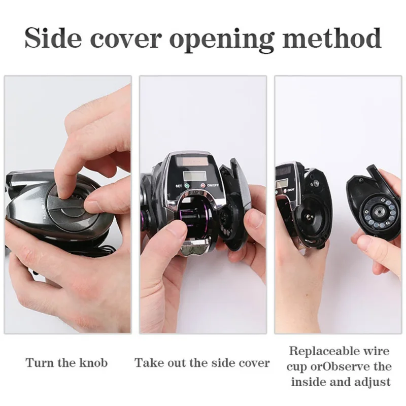 

Intelligent Digital Display Lure Fishing Gear Fishing Rod Fishing Line Counting Wheel Fishing Line Fishing 6+1 Ball Bearing Bait