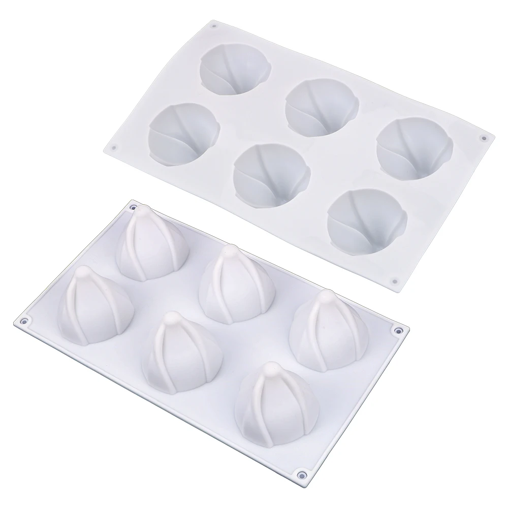 

6-Christmas Silicone Cake Mold DIY Dessert Baking Mold Hat Mousse DIY Tools Santa Ice Cream Mold