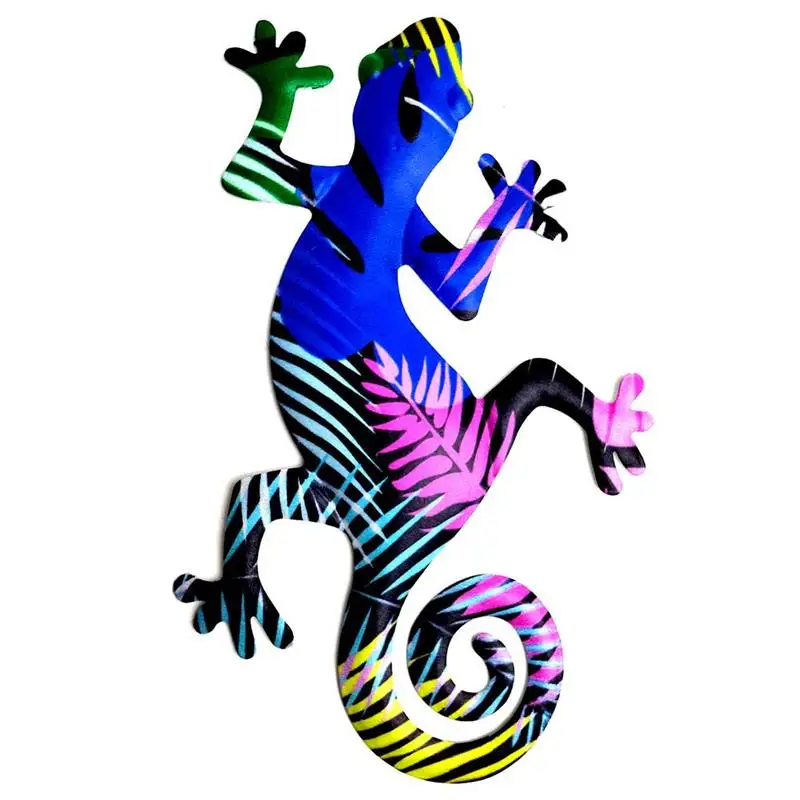 

Home Decor Metal Gecko Statue Wall Art Decor Sculpture Garden Decoration For Indoor Outdoor Living Room Office