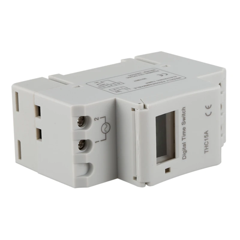 Цифровой ЖК дисплей Еженедельный Программируемый таймер DC/AC 12V реле