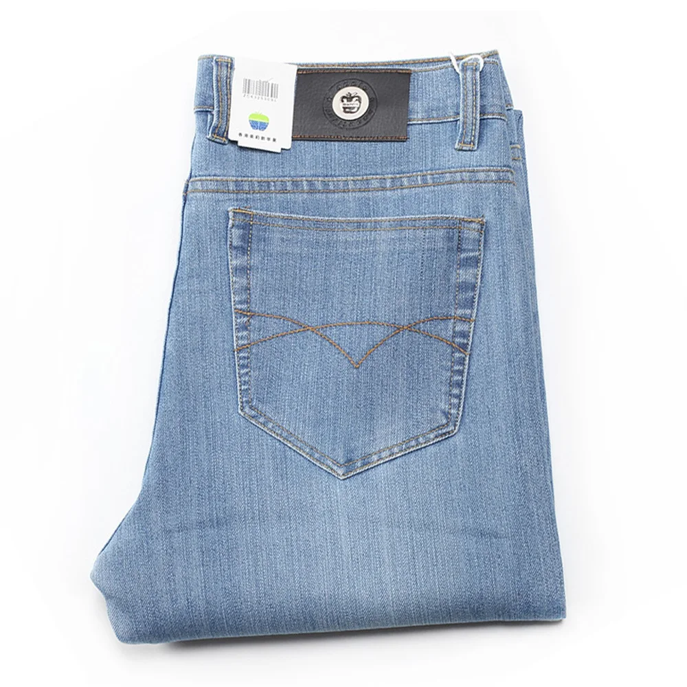 Мужские эластичные мужские джинсы Mu Yuan Yang хлопковые джинсовые брюки свободного