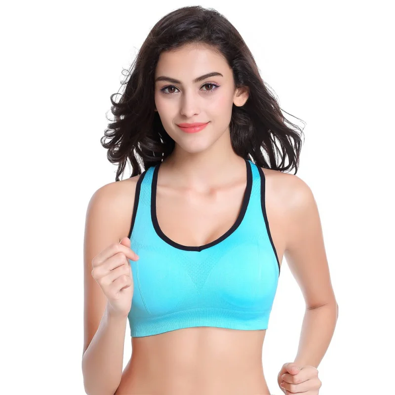 

's Fitness Sports Bra Breathable Wirefree Padded Push Up Sports Top Gym-Running Workout Tops women's bra