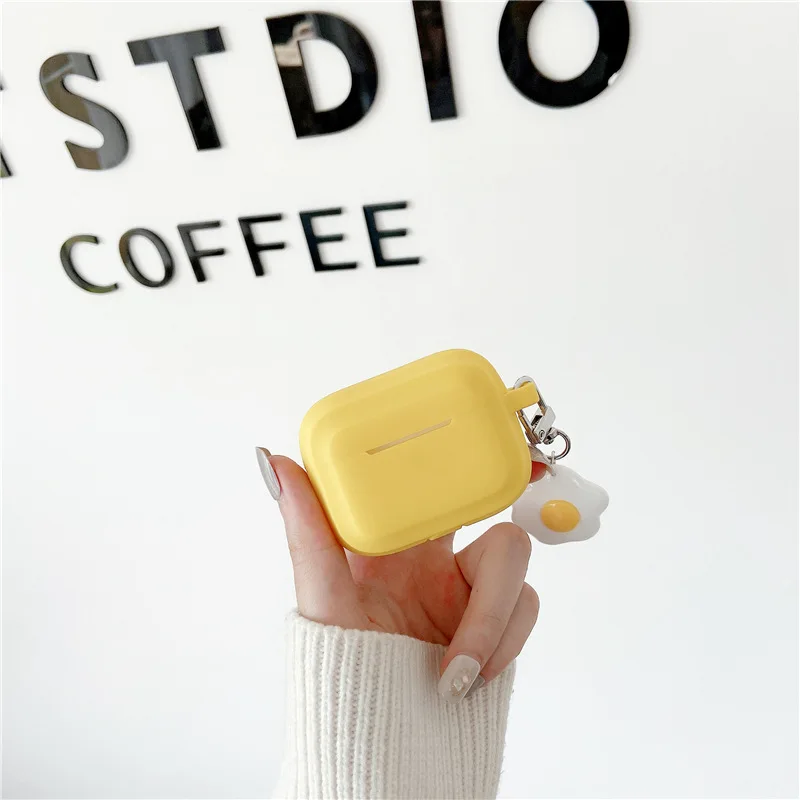 

Creative Personality Eggs Shell for AirPods 1 2 Wireless Bluetooth Headset Protective Cover for AirPods Pro Silicone Soft Shell