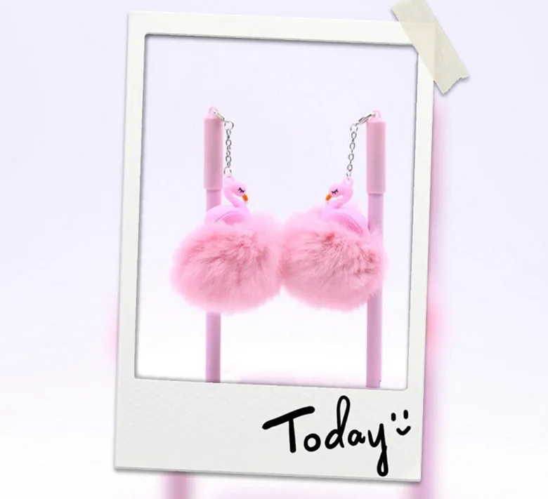 С изображениями мультяшных героев Русалочки фламинго ручка 0 5 мм теплый мяч