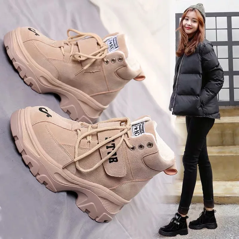 

2021 New Snow Boots Protective and Wear-resistant Sole Woman Boots Warm and Comfortable Winter Walking Boots Big Size 35-39