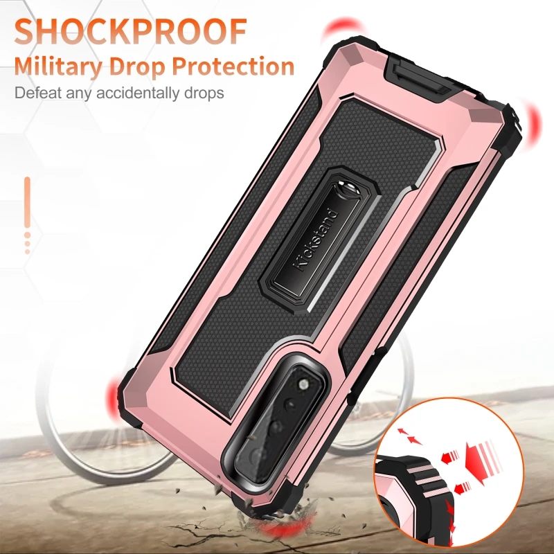 

Suitable for LG K51S K41S Stylo6 Stylo7 Aristo6 K52 53 Jazz Anti-Fall Ring Car Holder Mobile Phone Case