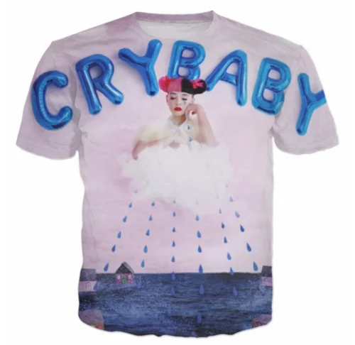 Melanie Martinez Crybaby/футболка розовая футболка с забавными пузырьками футболки для