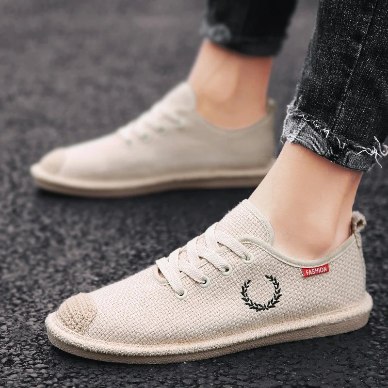

Shoes For Men Casual Zapatillas Lona Hombre Mens Casual Shoes Hot Sale Men Black Sneakers Fashion Light Breathable