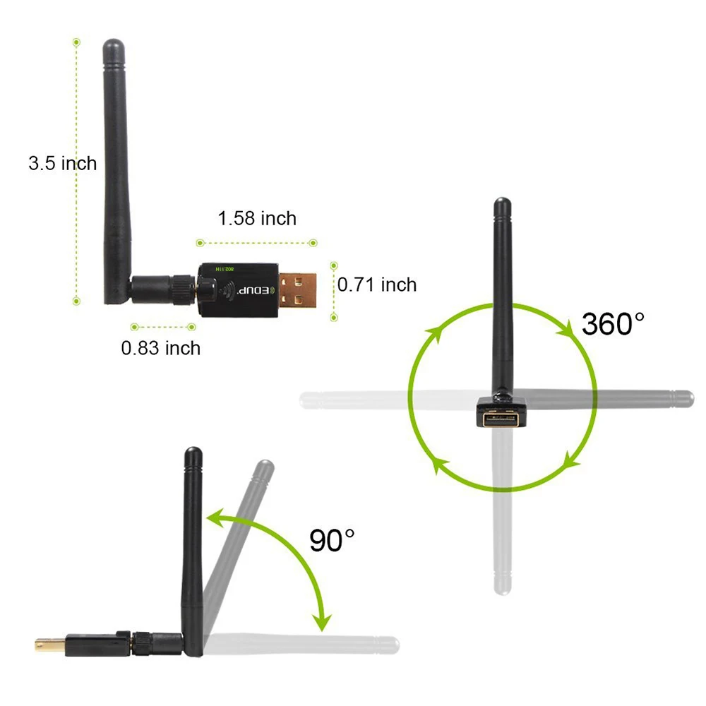 300 Мбит/с 802.11n USB беспроводной wifi ключ Ethernet Сетевая карта с интерфейсом для ПК Loptop
