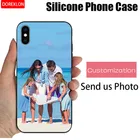 Чехол для телефона с пользовательской фотографией для iPhone 11 12 Pro Max 5 5s 6 7 8 6s plus se 2020 X XS XR, задняя крышка с логотипом DIY, Мягкий силикон