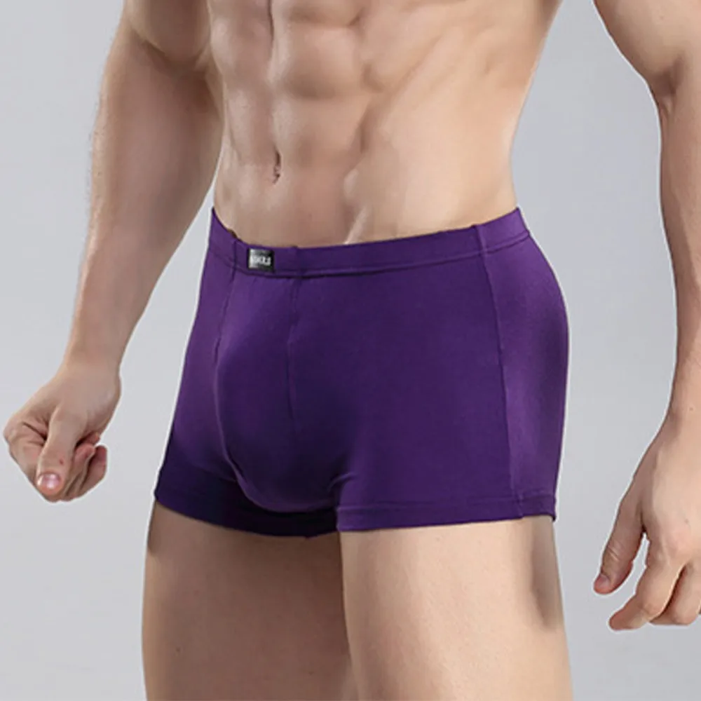 

Shorts U Convex Pouch Modal Men's Underwear Mid-Waist Comfortable And Breathable Bamboo Fiber Men Boxer Shorts Underpants A50