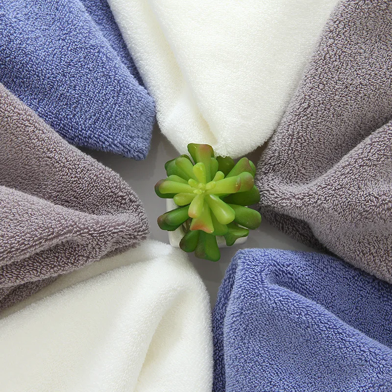 Полотенце Впитывающее влагу из чистого хлопка не ворсистое мягкое и