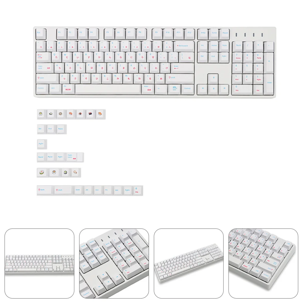 

1 Set of 132pcs Computer Keyboard Keycaps Personalized Mechanical Keycaps Decor