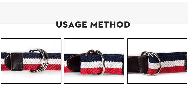 Модный ремень из сплава с двойной петлей пряжка мужской для джинсов холщовые