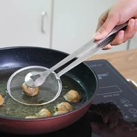 1pcs stainless steel kitchen colander filter mesh spoon fried food oil scoop strainer food kitchen gadgets